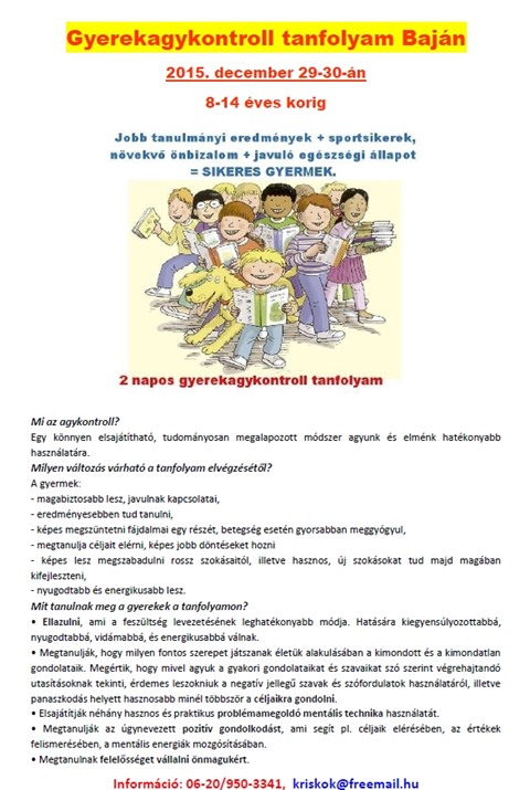 Agykontroll tanfolyam