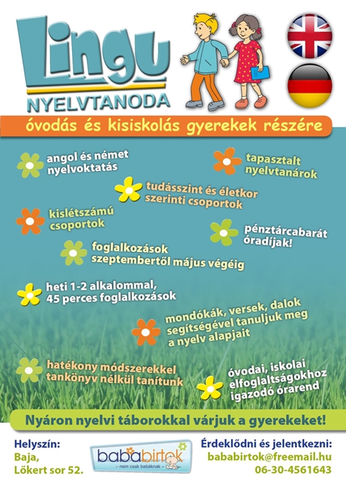 Nyelvoktatás a Bababirtokon